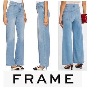 FRAME Le Slim Palazzo in Honeymoon Wash
